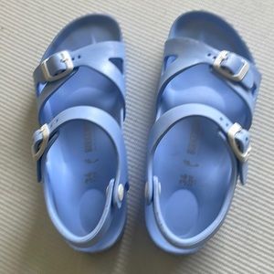 Blue Birkenstock sandals
